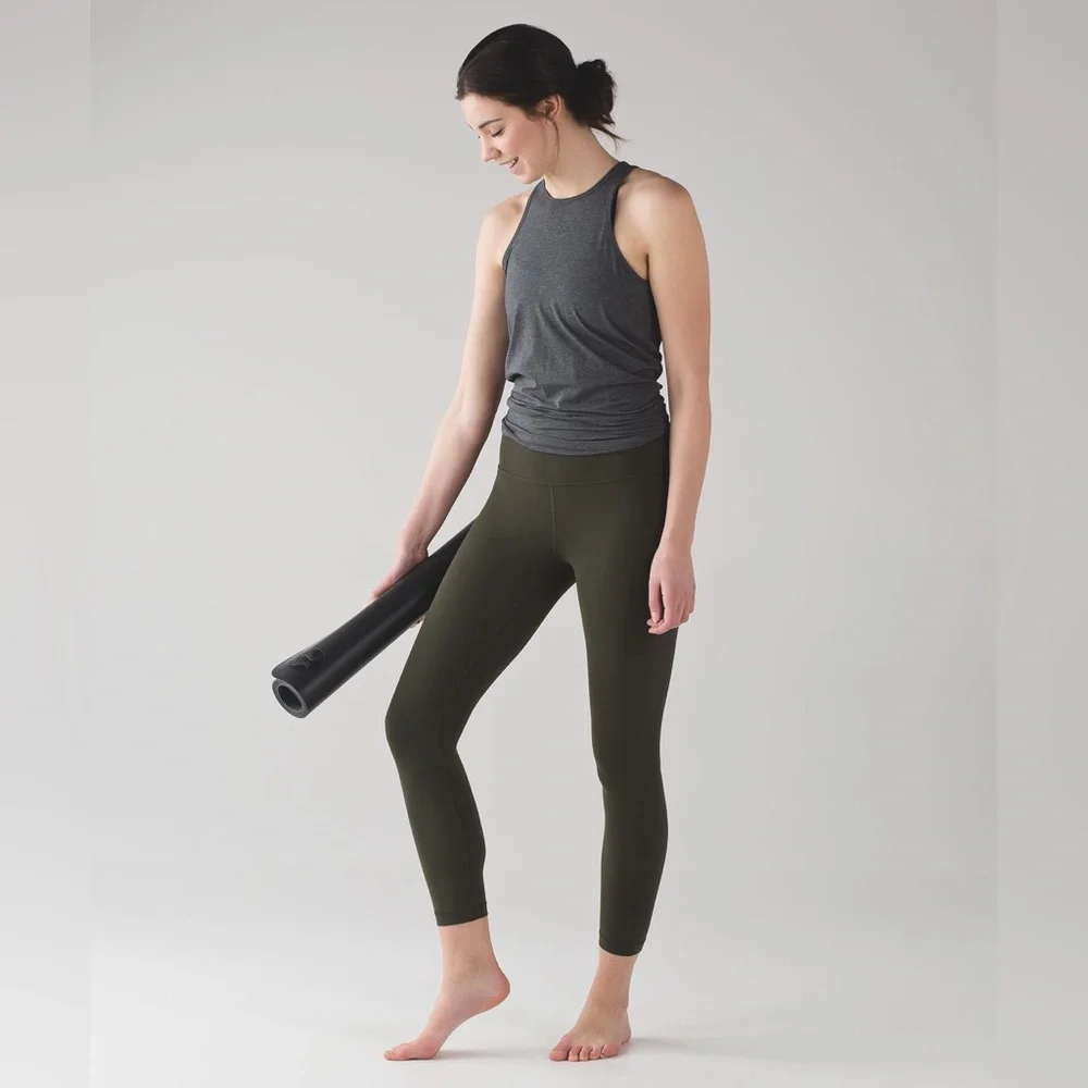 NWT Lululemon Align Pant II Dark‎ Olive Size 14